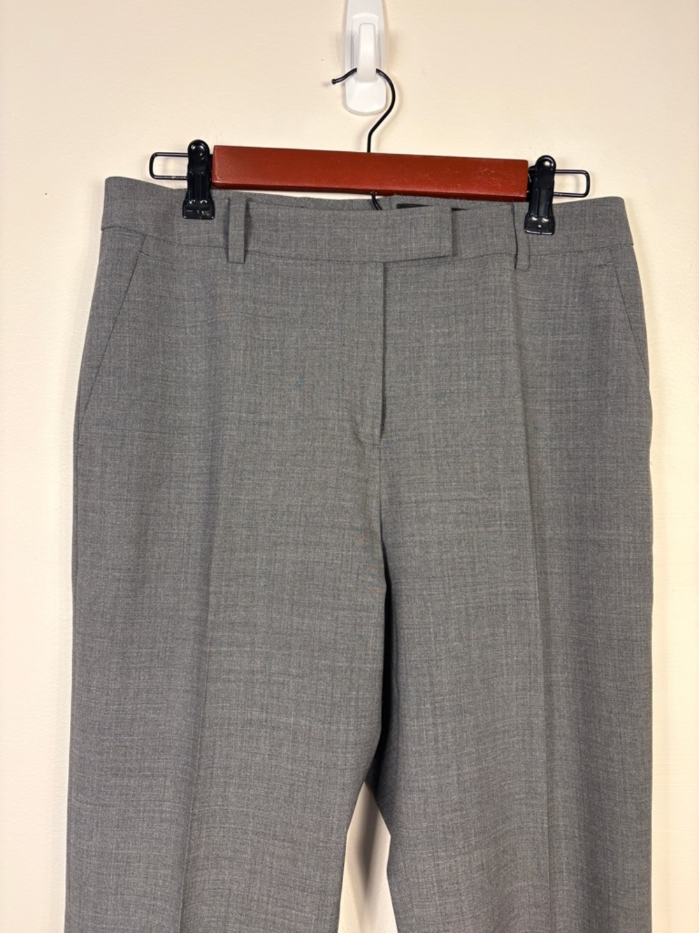 Brooks Brothers Caroline Fit Trousers Pants Gray Wool Lightweight Office - Picture 3 of 10